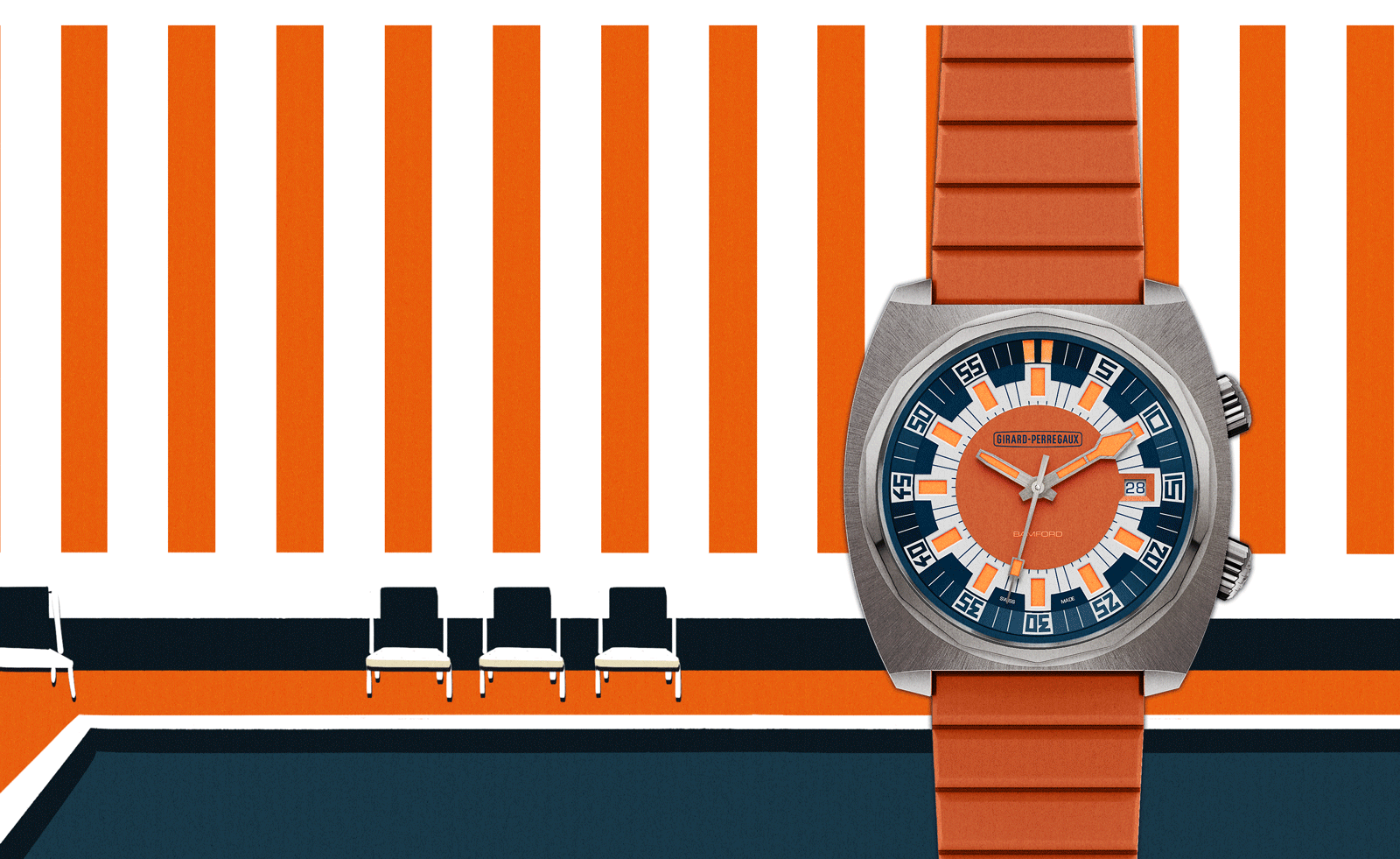 orange watch