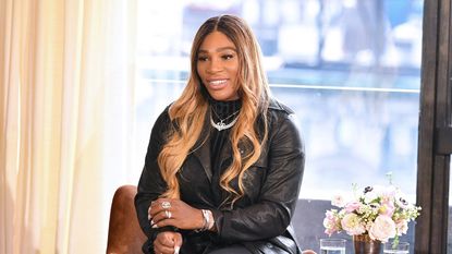 serena williams in black outfit
