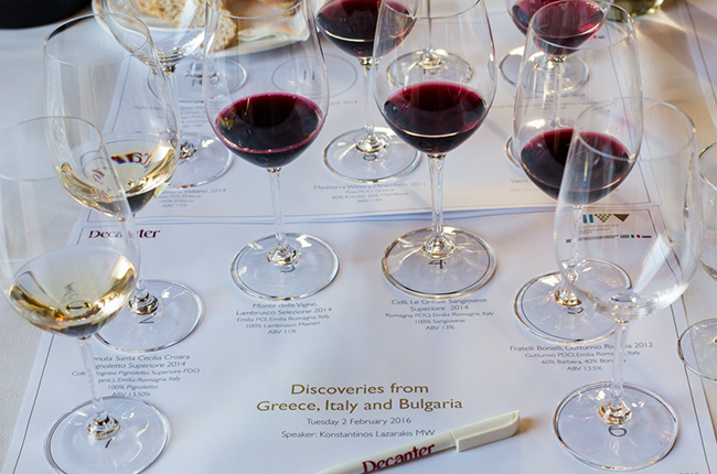 Greece Italy and Bulgaria tasting