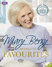 6. Mary Berry's Absolute Favourites
RRP: £21
Available in hardcover and Kindle Edition
Another collection of dependable easy makes dishes from the queen of home cookery. This time her own favorites. This book was released alongside Mary's cookery series that first aired on BBC two back in 2015, so some of the pictures look a little dated, but the recipes are timeless tasty classics. A collection of Mary Berry's favourite recipes that she likes to make regularly at home.