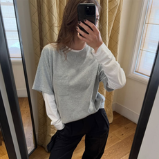 T-shirt layering trend