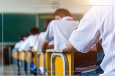 School children in classroom