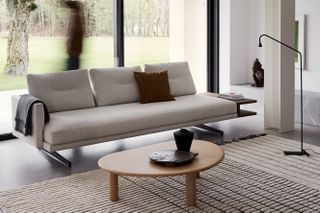 Milan Design Week Arper Steeve Lou grey sofa