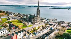 An aerial view of Cobh, Ireland