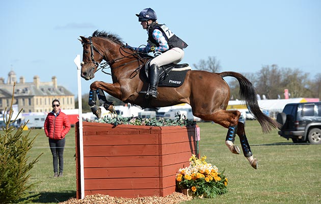 Libby Seed riding WHAT A CATCH II during the Belton Park One Day Event in Belton Park near Grantham in Lincolnshire UK on 18th April 2015