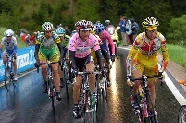 Ivan Basso and Gilbero Simoni