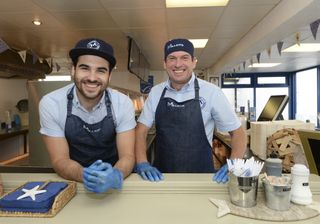 Nick Miller, and Dad, David Miller, of Miller's Fish and Chips in Haxby