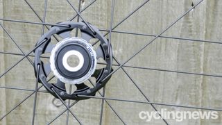 Image of a road bike hub