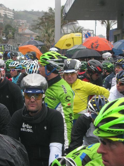 Racers at the re-start