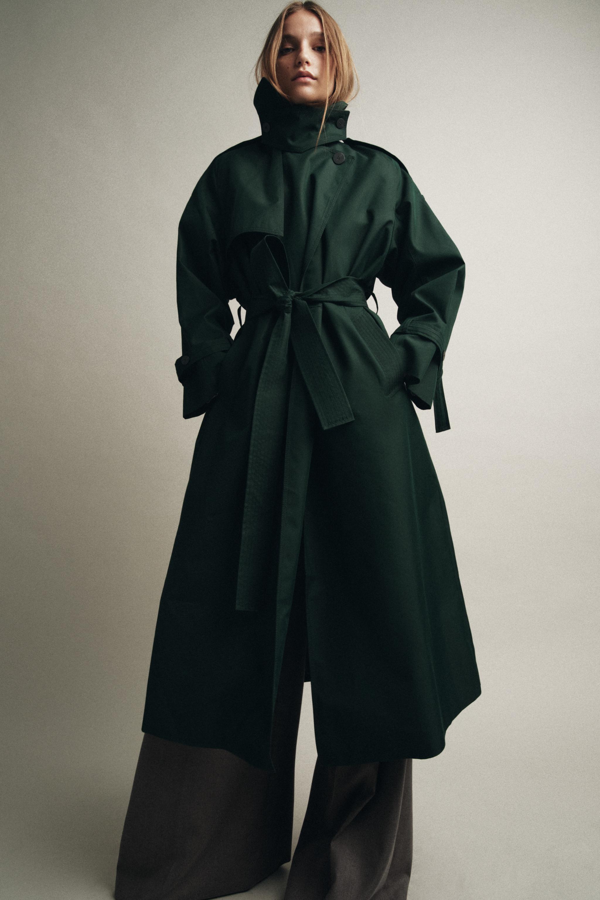 Overside Water Repellent Trench Coat Zw Collection