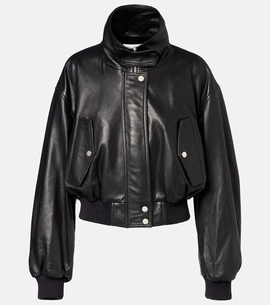 Nour Hammour, Briar leather bomber jacket