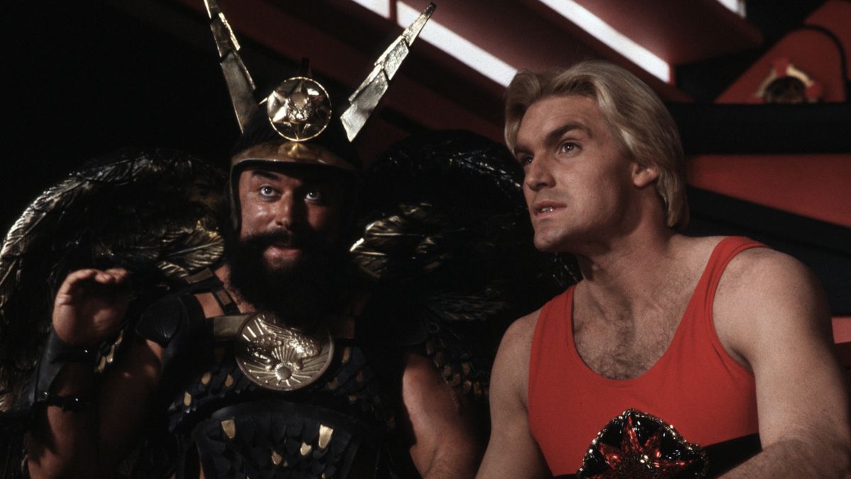  Brian Blessed and Sam J Jones in Flash Gordon.