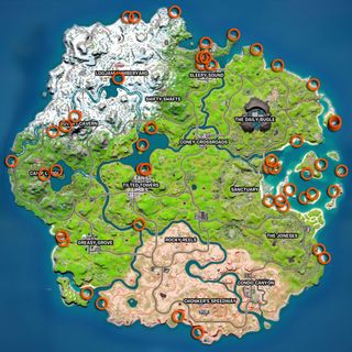 Fortnite Motorboats locations map