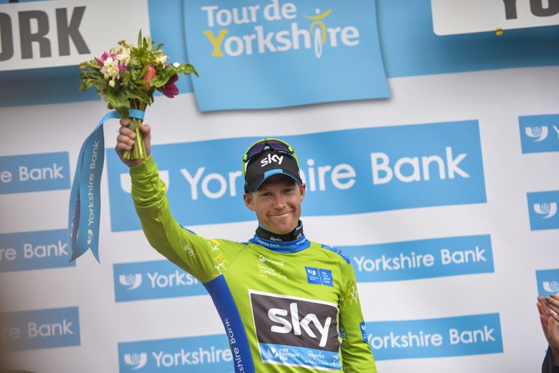 Lars Petter Nordhaug (Team Sky) in the points jersey