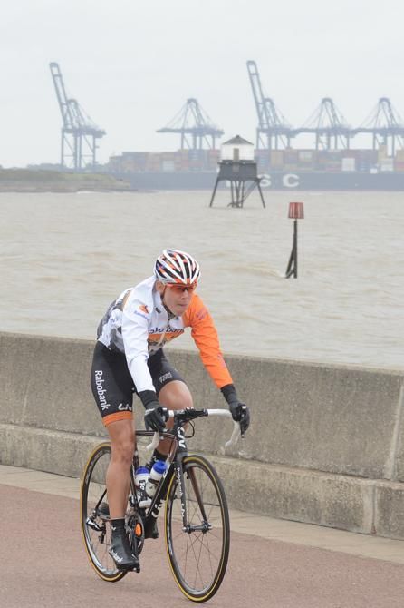 Iris Slappendel (Rabo Liv) and the Harwich docks