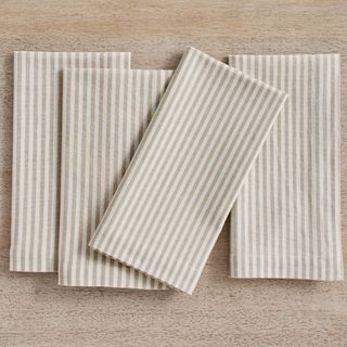 Wheaton Striped Linen/Cotton Napkins