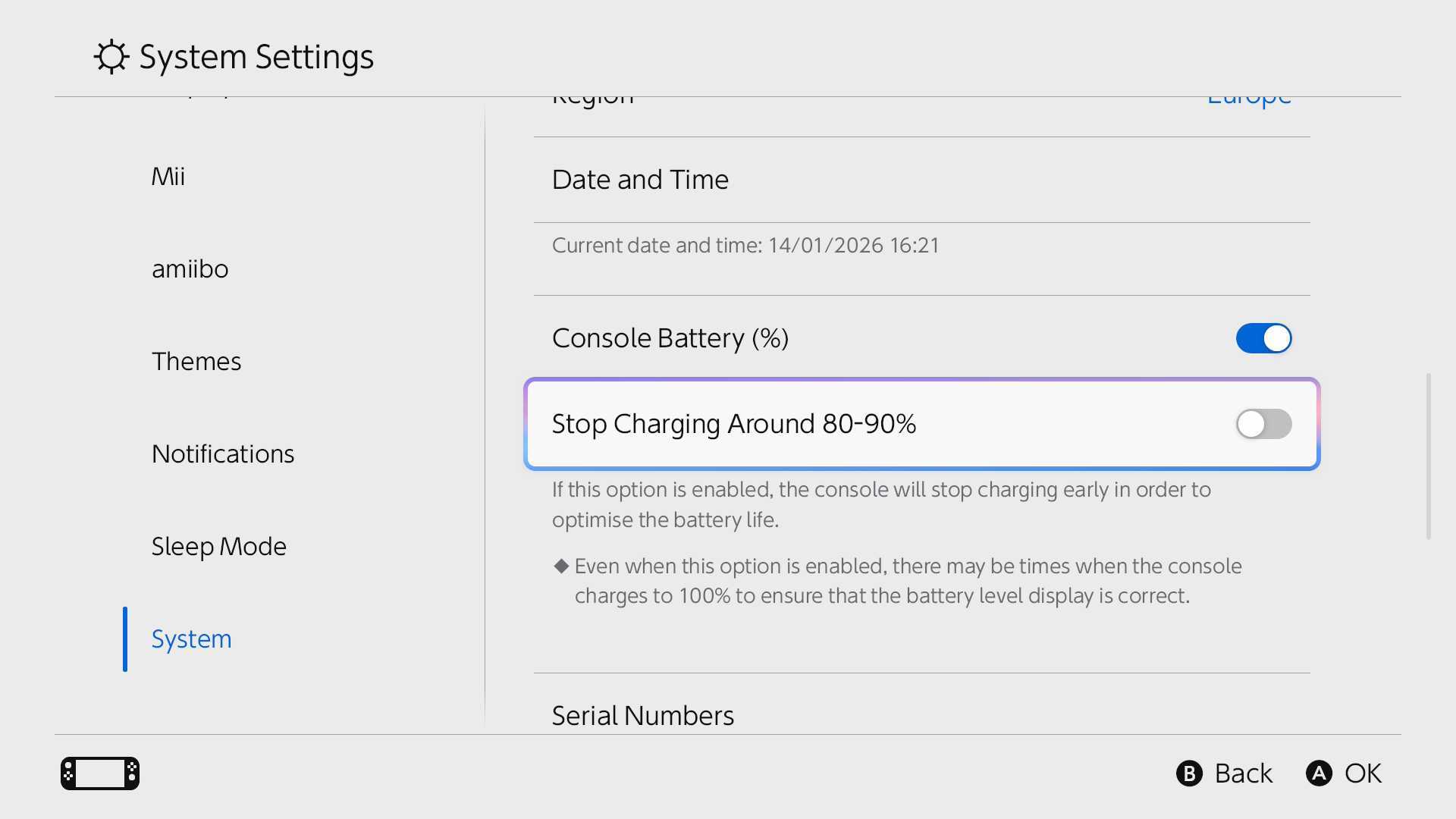 A Nintendo Switch 2 menu screenshot.