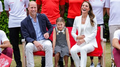 Kate Middleton and Prince William dubbed ‘generous’, seen here with Princess Charlotte making a visit to SportsAid House