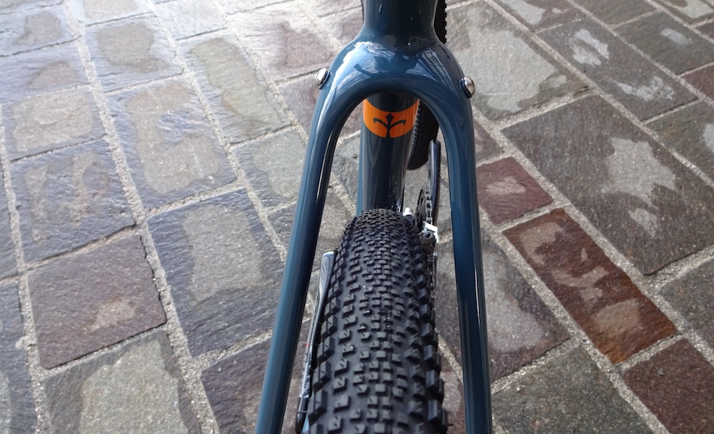 Lots of clearance around the Jareen's seatstays