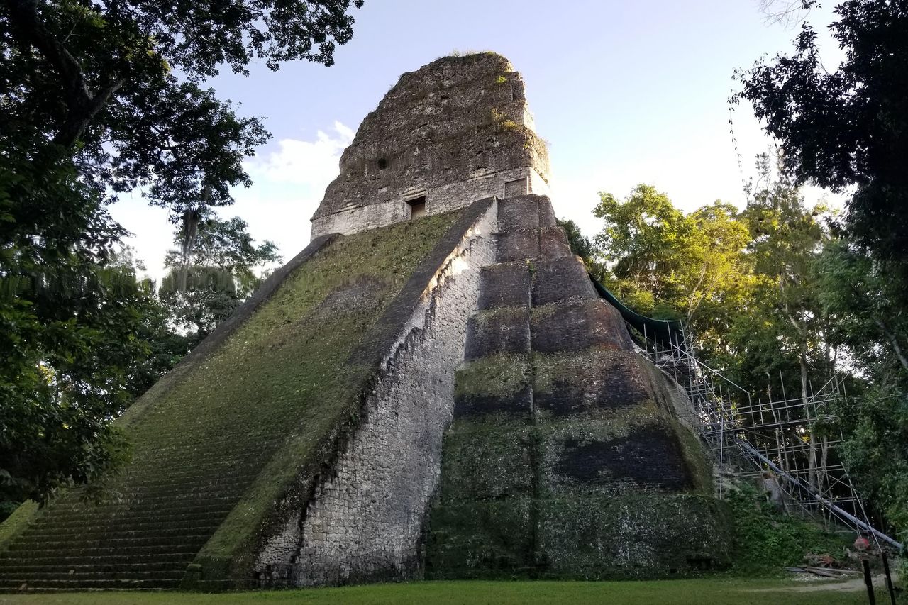 a Maya pyramid