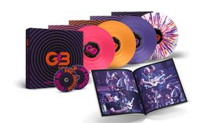 A photo showing the contents of G3 Reunion Live Deluxe Edition