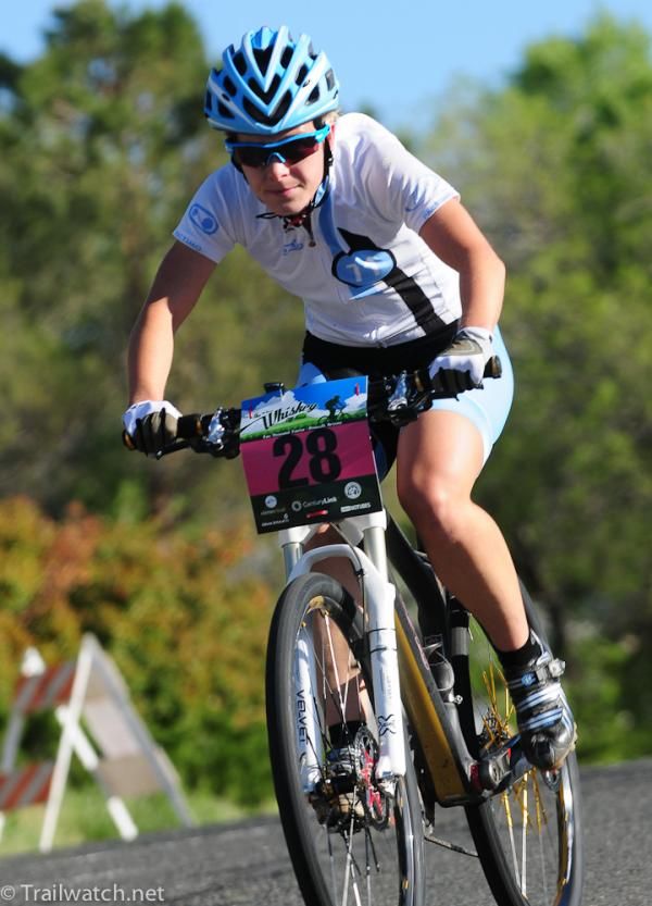 Chloe Woodruff (Crank Bros) taking a brief flier off the front