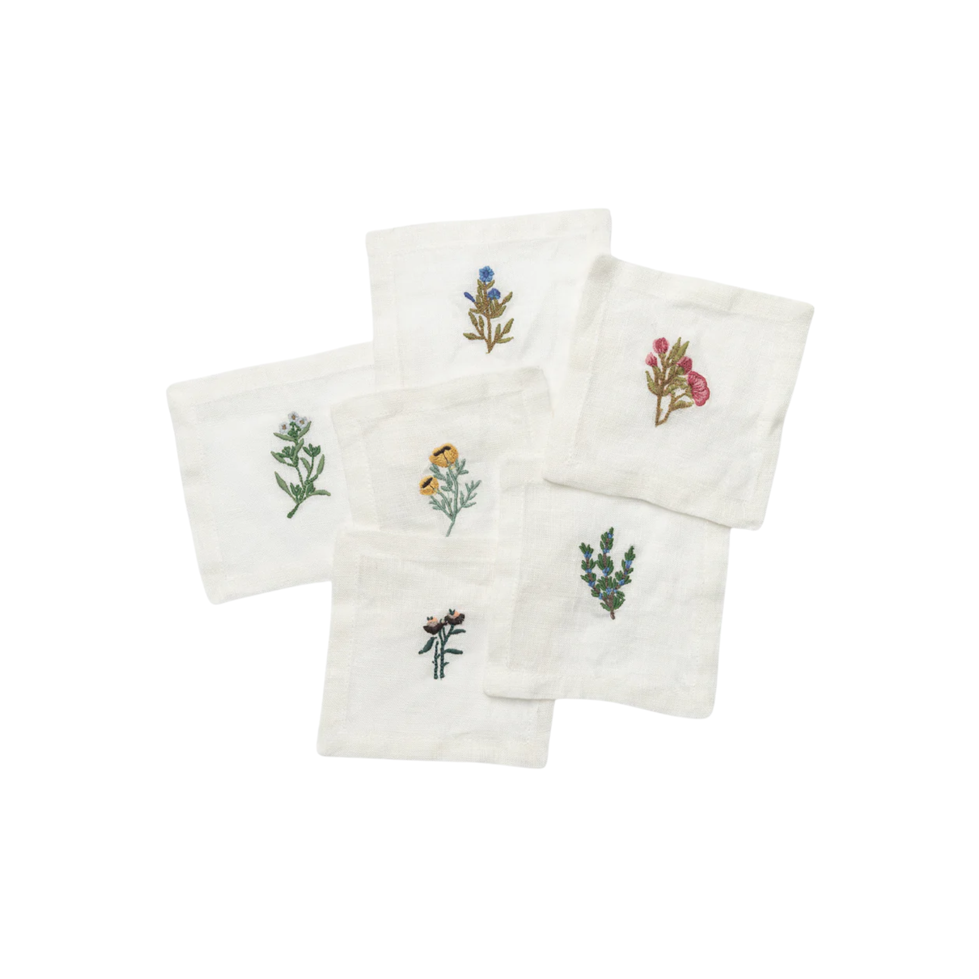 floral cocktail napkins