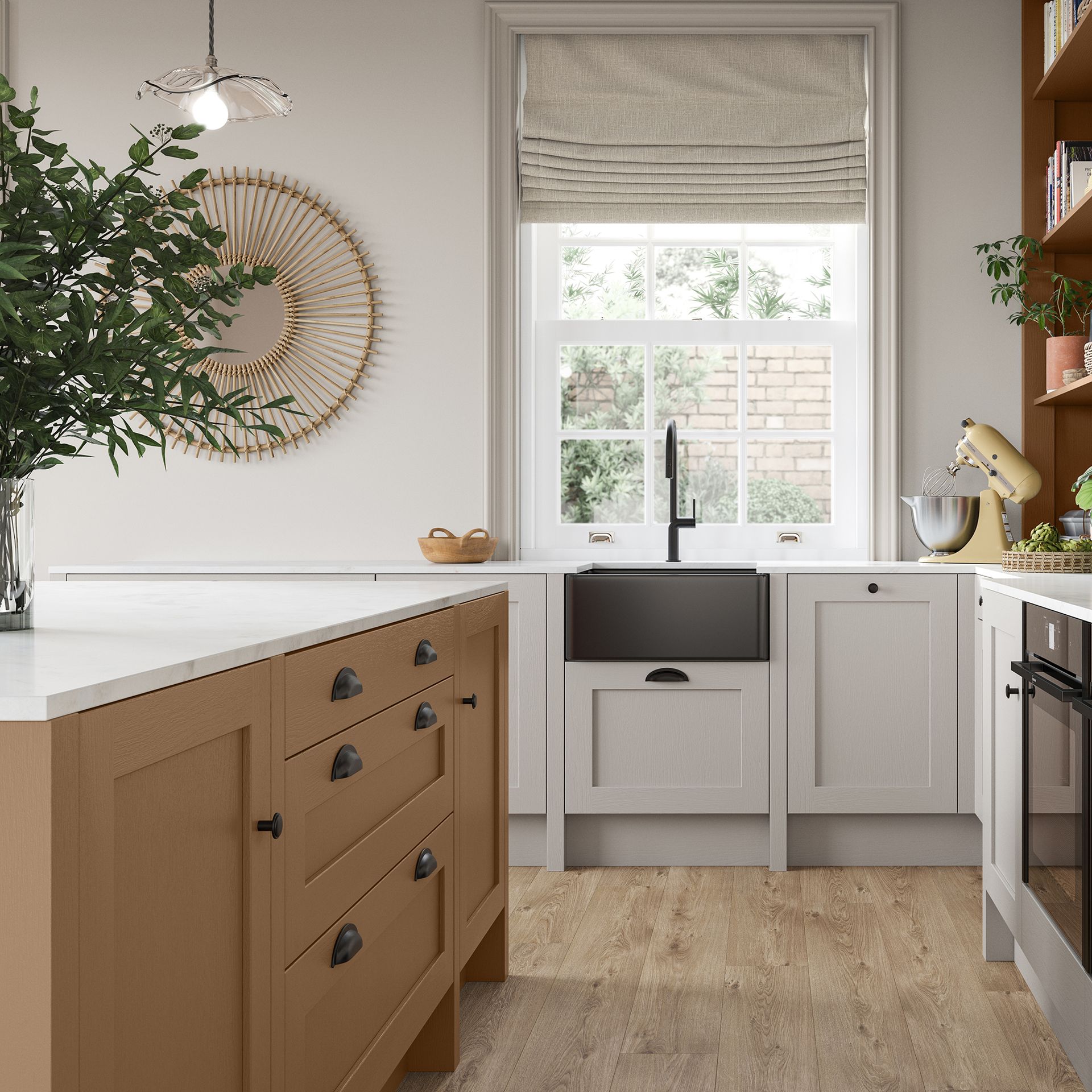 Magnet terracotta kitchen island