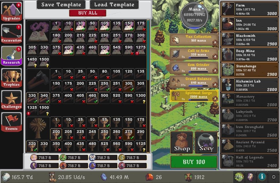 Realm Grinder Research guide Realm Grinder Guide and Research Tips