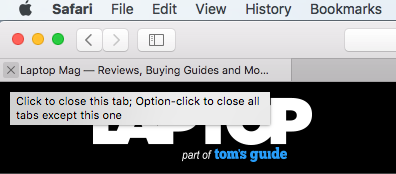 close tab safari shortcut