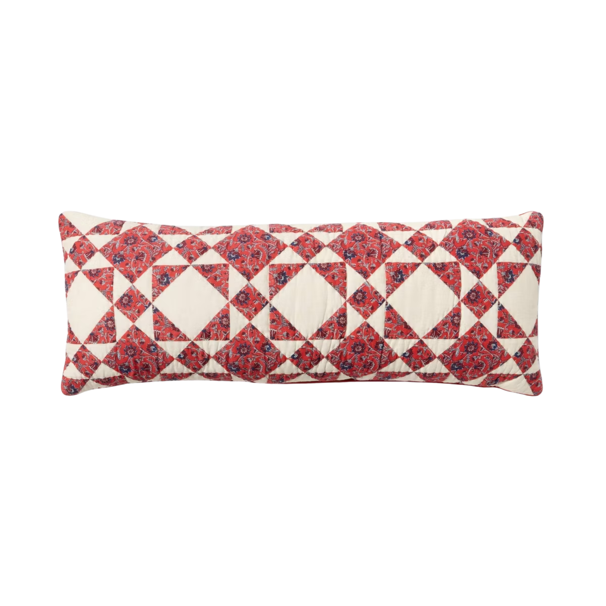 a patchwork pillow
