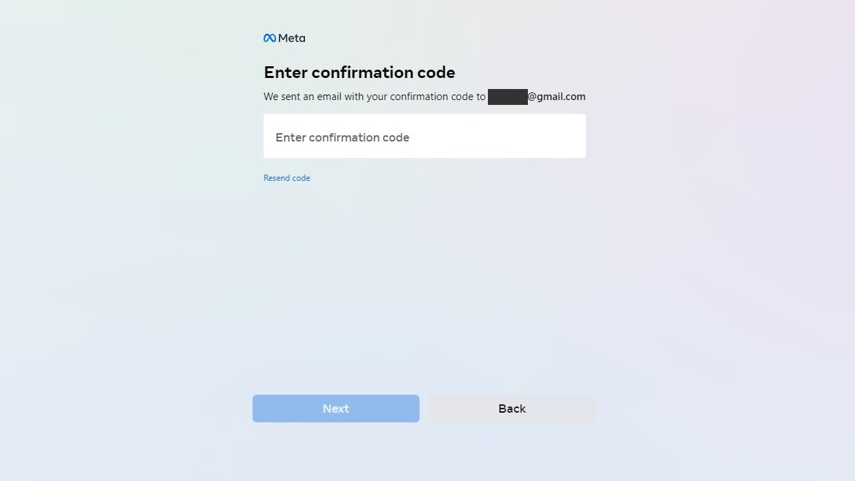 A screenshot has been sent showing the confirmation code
