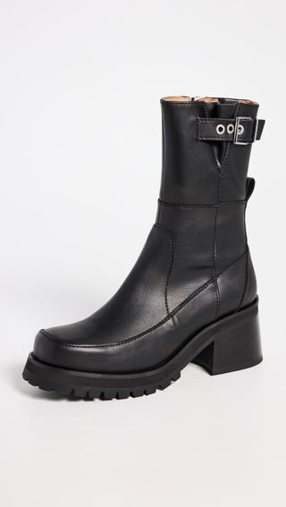 Buckle Platform Boots