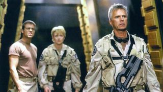 from left : Michael Shanks, Amanda Tapping, Richard Dean Anderson in Stargate SG-1