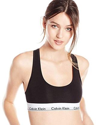 Calvin Klein Modern Cotton Unlined Wireless Bralette, Schwarz, 2x