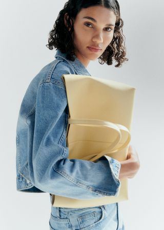 Leather-Effect Shopper Bag - Women | Mango Usa