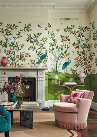 country wallpaper mural and panels