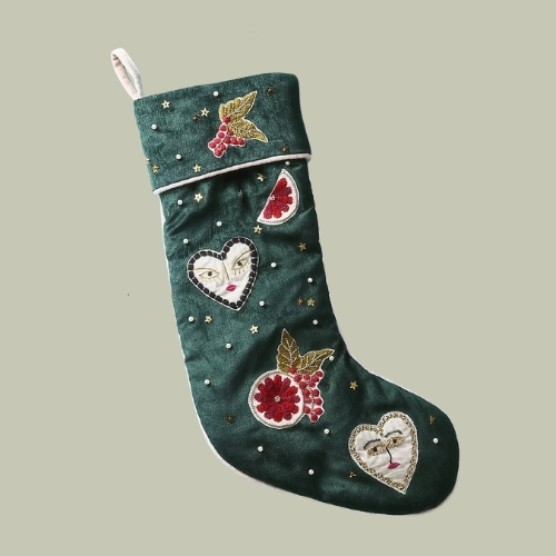 Anthropologie, Coretta Embellished Stocking