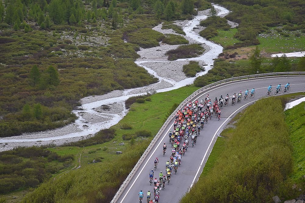Scenery along the route of during stage 5 at the Tour de Suisse