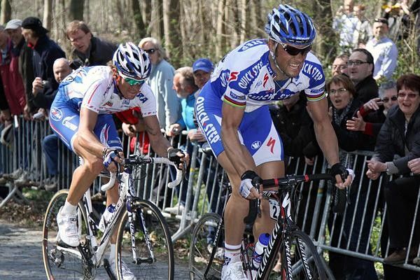 Tom Boonen and Filippo Pozzato were always set to duel in Flanders.