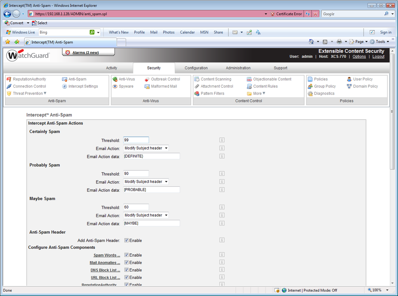 WatchGuard XCS-770
