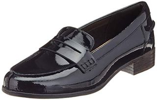 Clarks Women's Hamble Loafers, Black Pat Black Patent, 7 Uk