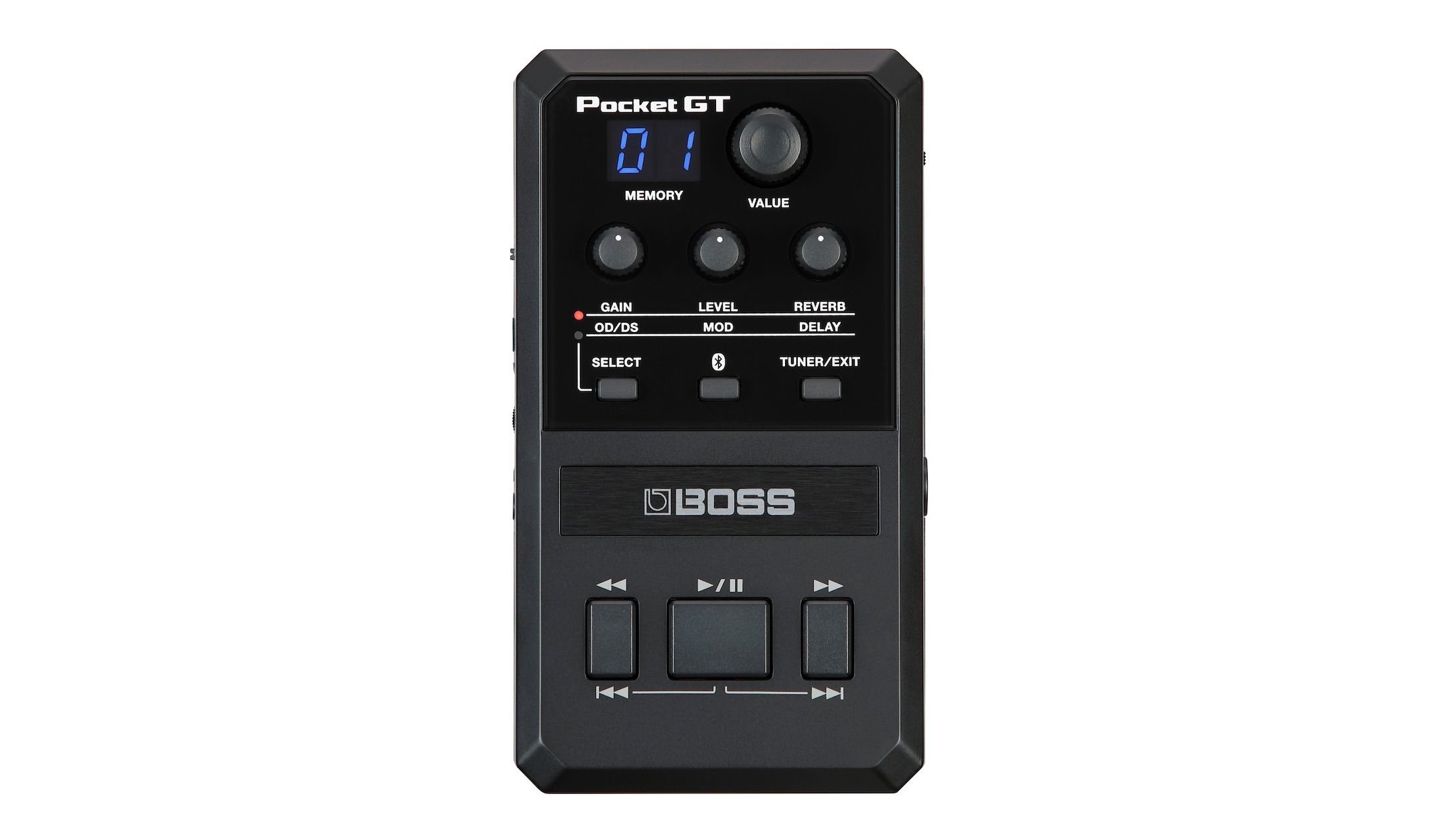 使用少！　BOSS POCKET GT Boss's Pocket GT packs an amp modeler, multi-effects processor and