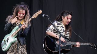 KT Tunstall performs on stage during Isle of Wight Festival 2019 at Seaclose Park on June 15, 2019 in Newport, Isle of Wight