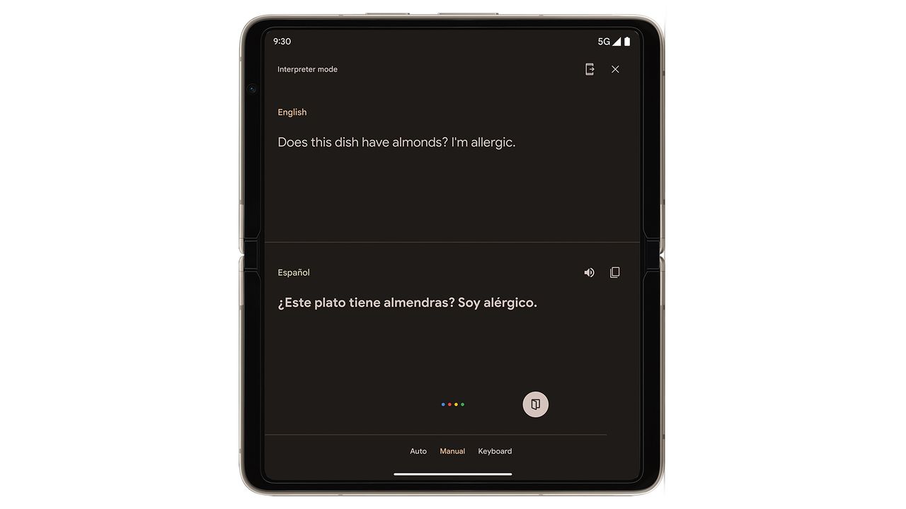 Dual Translate on Inner Screen on Pixel Fold