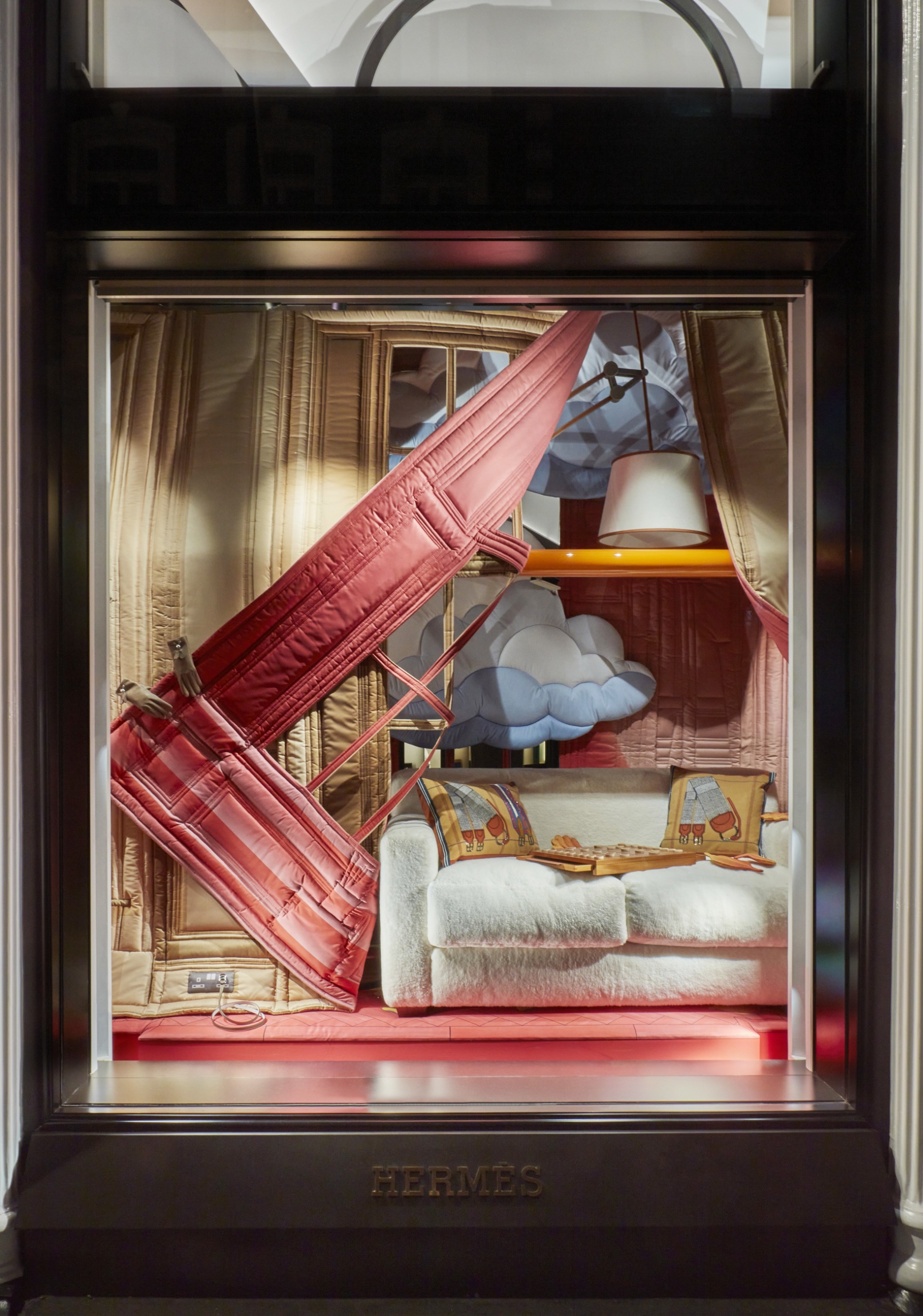 colourful design for Herm&amp;egrave;s window by Space Popular