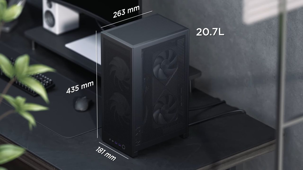 A sizing image of the NZXT H2 Flow
