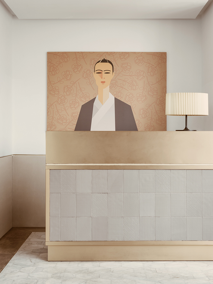 Interior design at Ora restaurant, Kuwait City, Kuwait