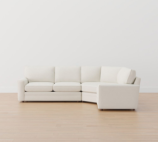 white sectional sofa