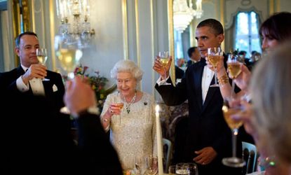 For formal White House engagements, like when Queen Elizabeth comes to visit, a calligrapher is on hand to design the invitations.